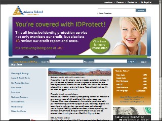 Web site www.azfcu.org, Arizona Federal Credit Union