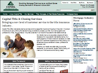 Web site www.capitaltitle.com, Capital Title Agency Inc