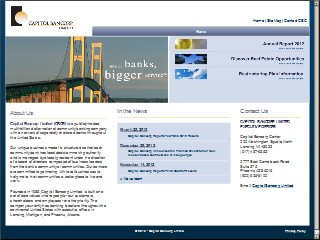 Web site www.capitolbancorp.com, Camelback Community BANK