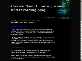 Web site www.carrionsound.com, Compass Bank
