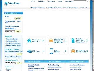 Web site www.desertschools.org, Desert Schools Federal CU