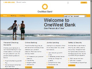 Web site www.ljbank.com, LA Jolla Bank