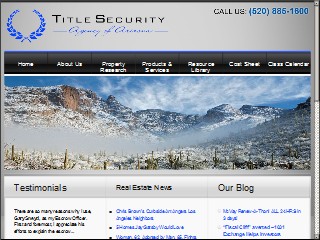 Web site www.ltaz.com, Land America Lawyers Title