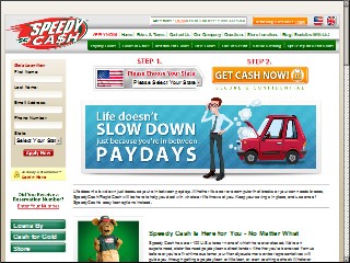 Web site www.speedycash.com, Speedy Cash