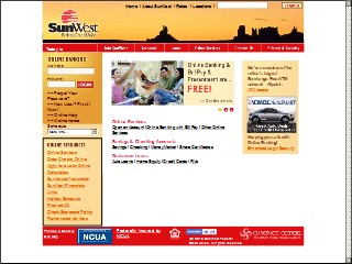 Web site www.sunwestfcu.org, SunWest Credit Union