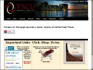 Web site www.tscu.org, Tempe Schools Credit Union